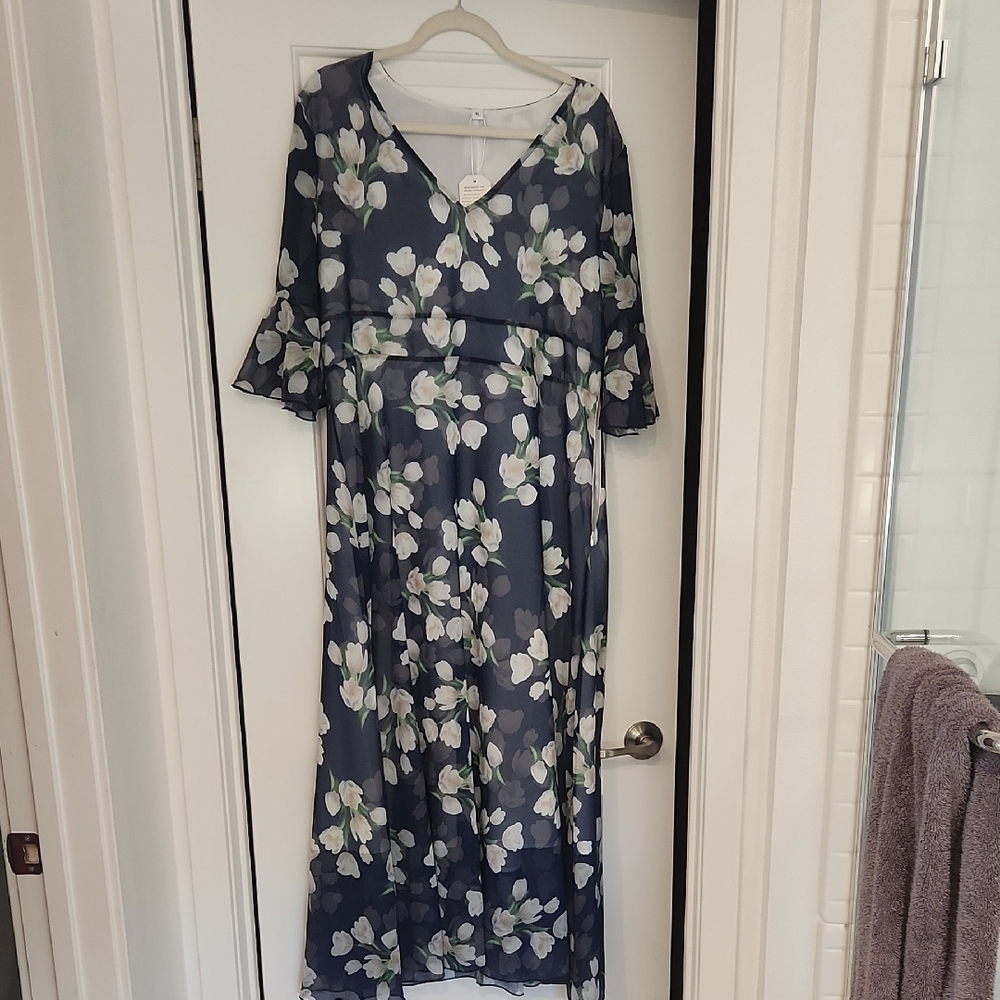 Floral Navy Dress